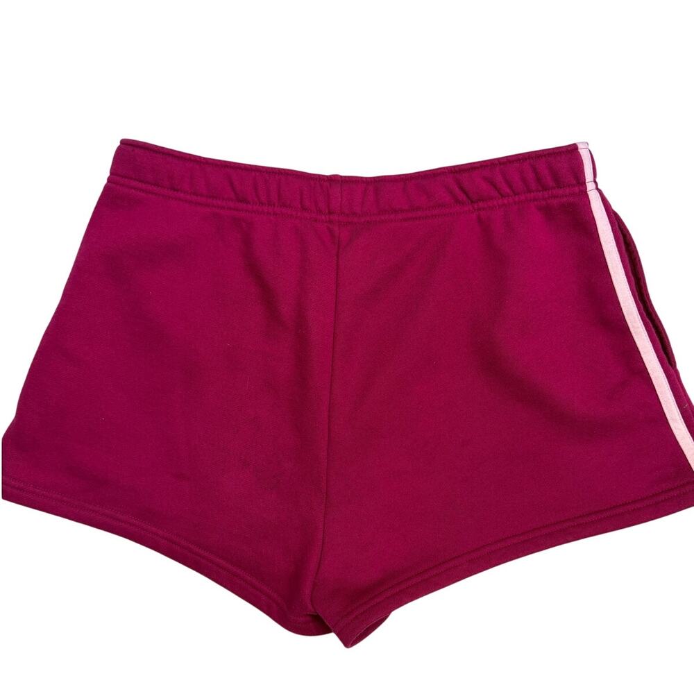 White Fox Lounge Shorts Large Raspberry Jelly Fleece Lined Comfy Athletic Casual - Picture 3 of 10